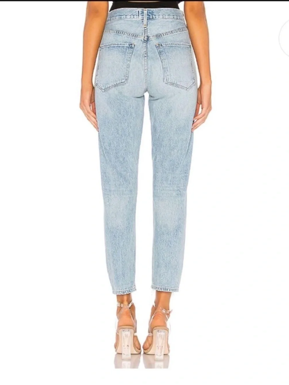 Agolde Revolve Jamie High Rise Classic Jeans in Shakedown Size 27 90s distressed
